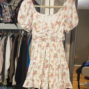 Floral Puff Sleeve Dress